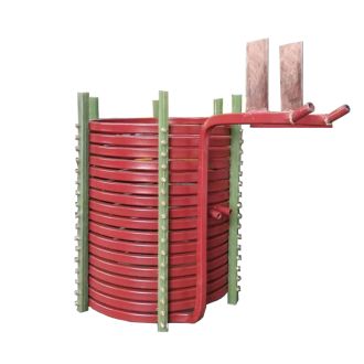 中頻爐，感應爐，中頻電爐，感應電爐中感應線圈的作用：(洛陽萬峰工業(yè)爐)